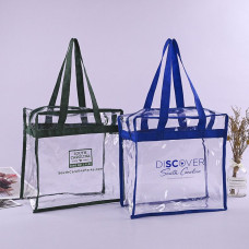 Stadium Clear PVC Tote Bag with Zipper Stadium Clear PVC Tote Bag with Zipper