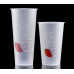 700ML Disposable Milk Tea Cup Drink Cup Juice Plastic Packaging Cup Frosted Cup